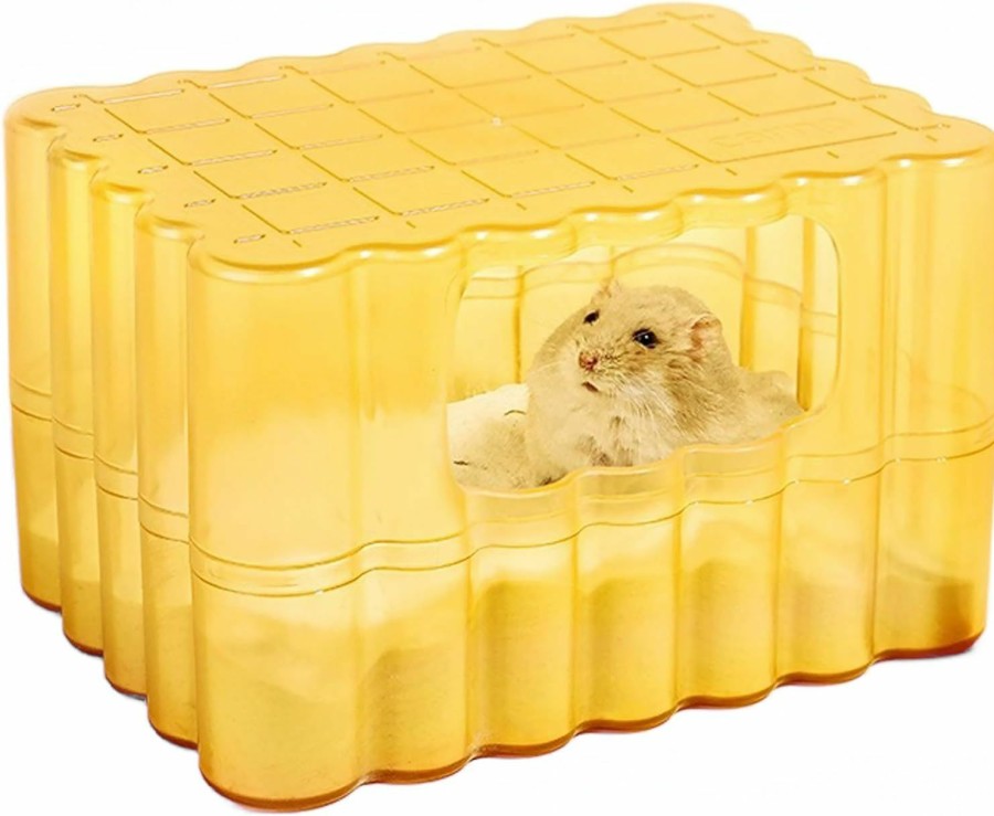 Small Animal Pawsayes | Pawsayes Large Hamster Sand Bath Container Large Cookies Hamster Bath Shower Room Cage Accessories For Hamster Mice Gerbil