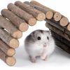 Small Animal Niteangel | Niteangel Wooden Ladder Bridge, Hamster Mouse Rat Rodents Toy, Small Animal Chew Toy