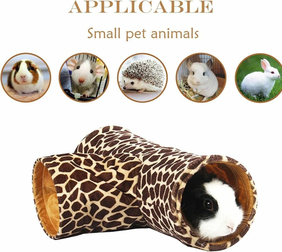 Small Animal LEFTSTARER | Bunny Guinea Pig Tunnel Hideout Collapsible, Rat Ferret Tunnel & Tube Hideway, Small Animal Tunnel Hideout Toy Cage Accessories For Hedgehog Chinchillas Rabbit