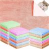 Small Animal Panelee | Panelee 20 Pcs Reusable Puppy Pads Waterproof Guinea Pee Pad Washable Pee Pads For Dogs Fleece Cage Liner Blankets Accessories Small Animals Bedding Mats Sleep Mat Pad Cover (Gray,11X12 In)