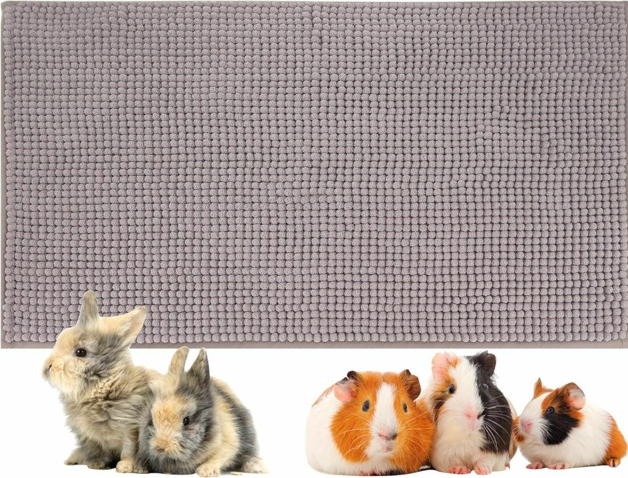 Small Animal Mygeromon | Mygeromon Guinea Pig Cage Liner Washable 23 15 Inch Rabbit Bedding Mat Reusable Bunny Pads For Small Animal (Grey)