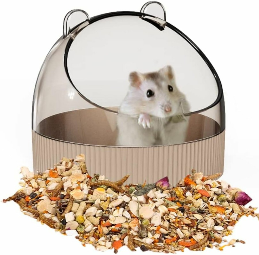 Small Animal tafit | Tafit Cute Hamster Food Bowl Hedgehog Dish For Dwarf Hamsters, Syrian Hamsters, Gerbils, Mice, Rats, Small Animals, White