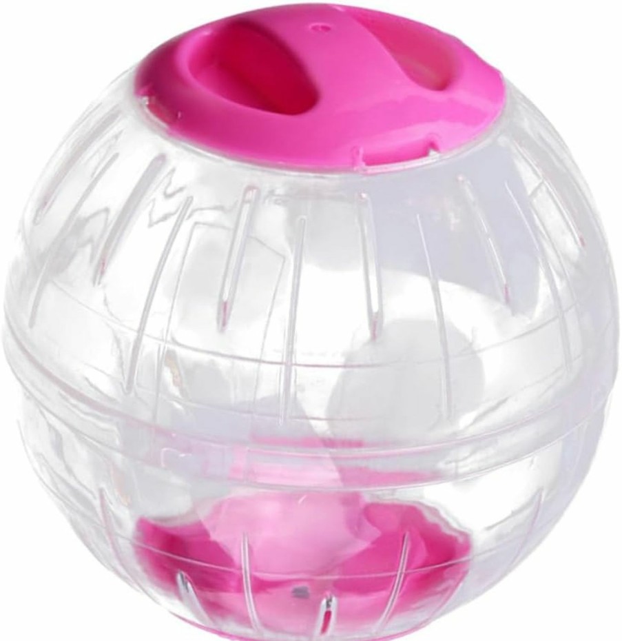 Small Animal minkissy | Minkissy 2Pcs Hamster Flying Saucer Hamster Running Ball Hamster 7 Inch Small Animal Hamster Ball Rat Mini Toy Hamster Exercise Guinea Pig Exercise Wheel Flash Toy Crystal Bracket