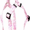 Small Animal Yellow Dog Design | Yellow Dog Design Pink Lace Flowers Step-In Dog Harness, Medium-3/4 Wide And Fits Chest Of 15 To 25\"