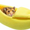 Small Animal Hollypet | Hollypet Warm Small Pet Animals Bed Dutch Pig Hamster Cotton Nest Hedgehog Rat Chinchilla Guinea Habitat Mini House, Yellow Banana