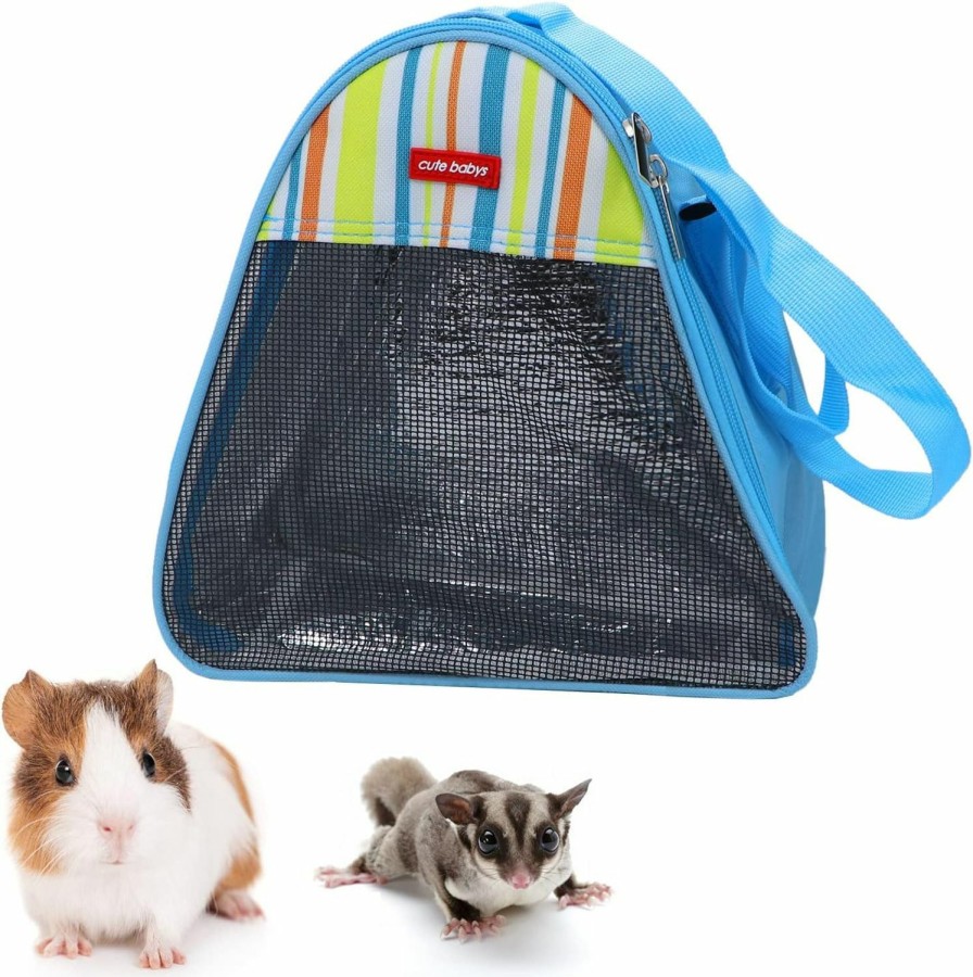 Small Animal Litewoo | Litewoo Hamster Outgoing Carrier Bag, Breathable With Adjustable Single Shoulder Strap Travel Pouch For Sugar Glider Hamster Guinea Pig Rat