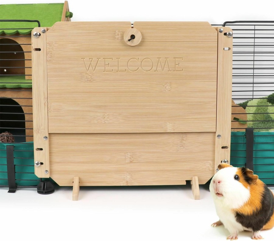 Small Animal YKD | Ykd C&C Cage Wood Door, Guinea Pig Cage Accessories, Guinea Pig Cage Bamboo Wooden Door, Personalized Guinea Pig, Bunny Door, Small Animal Cage Door