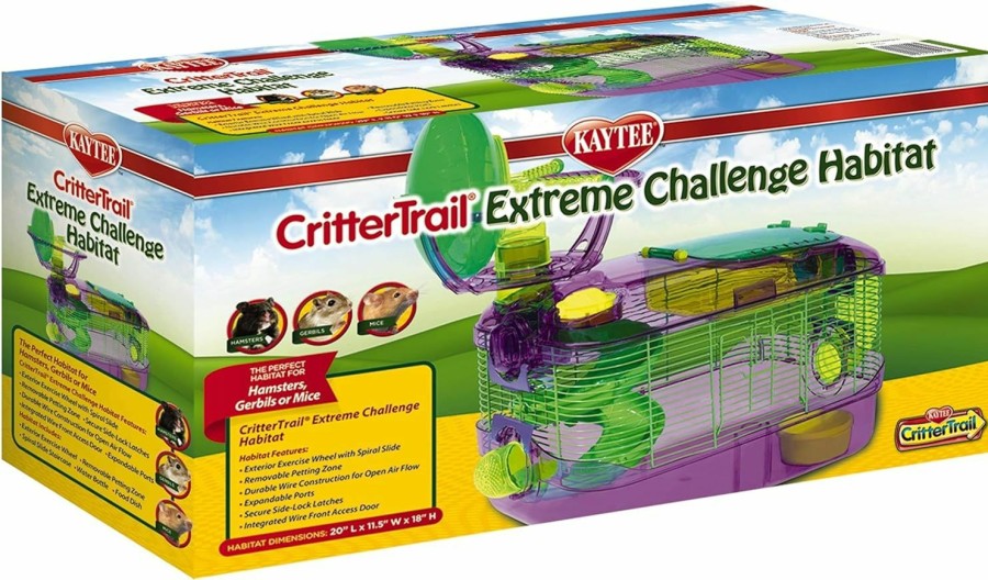 Small Animal Kaytee | Kaytee Crittertrail Extreme Challenge Habitat For Pet Dwarf Hamsters, Gerbils Or Mice