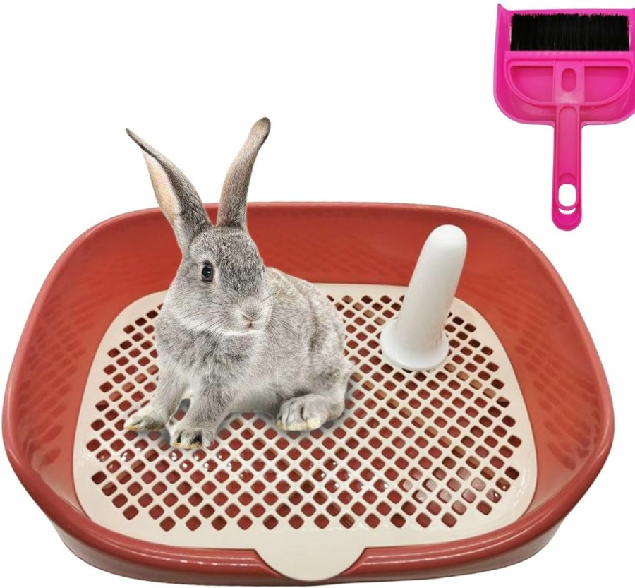 Small Animal Tfwadmx | Tfwadmx Rabbit Litter Box Guinea Pig Litter Box Pet Toilet Corner Pan Rectangle Potty Trainer For Guinea Pig, Ferret, Chinchilla And Other Animals(15.7\" X 11.8\" X 3.9\",Blue)