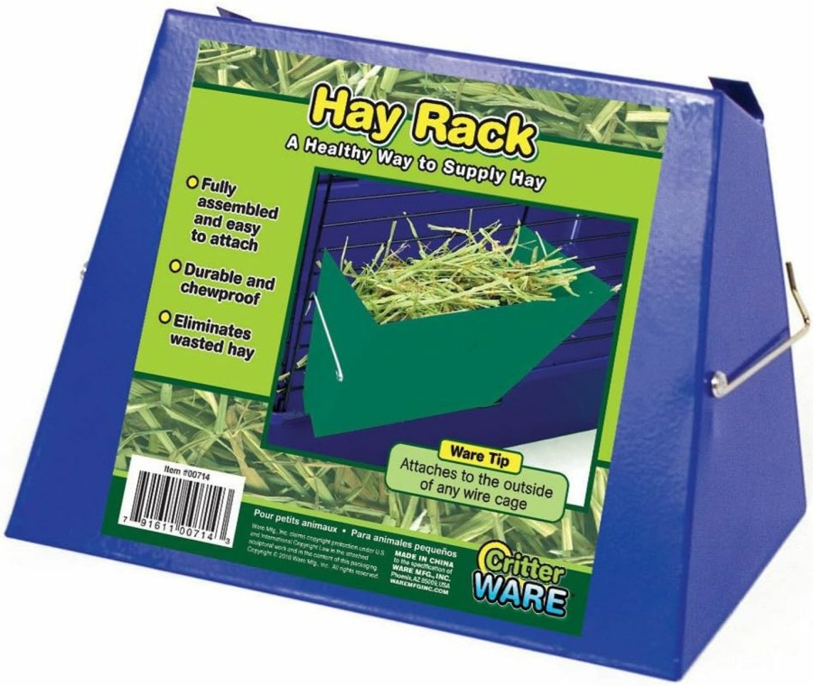 Small Animal Ware Manufacturing | Ware Manufacturing Hay Rack, Assorted Colors