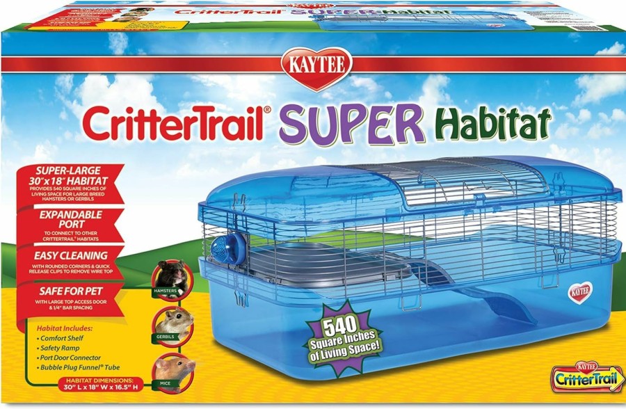 Small Animal Kaytee | Kaytee Crittertrail Super Habitat For Pet Gerbils, Hamsters Or Mice