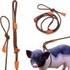 Small Animal Lineiss | Lineiss Mini Pig Harness & Leash Adjustable Pig Leash Step-In Pig Harness Suits For Small, Medium & Large Pig Supplies For Pet Pigs Walking And Training Red New