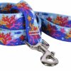 Small Animal Yellow Dog Design | Yellow Dog Design, Coral Reef Dog Leash, Extra Small 3/8\" X 60\" (5 Ft.)