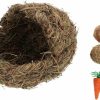 Small Animal balacoo | Balacoo 1Set Rabbit Bed Hut Bunny Mat House Sleeping Pet Hamsters Woven Hideaway For Grass Chew Natural Toys Pigs Bedding Small Chinchilla Ball Straw Playhouse Hand-Woven With Nest Guinea