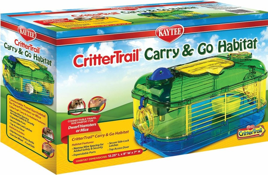 Small Animal Kaytee | Kaytee Crittertrail Carry & Go Habitat For Pet Dwarf Hamsters, Gerbils Or Mice