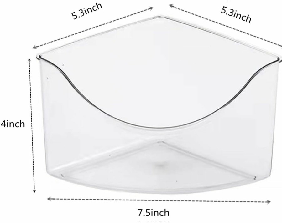 Small Animal ACEDIVA | Acediva Hamster Sand Bath-7.5\" Clear Critters' Shower Toilet-Cooling Bed Guinea Pigs Sand Container Bathtub For Mice Hedgehog Squirrel And Other Small Animals (Triangle)