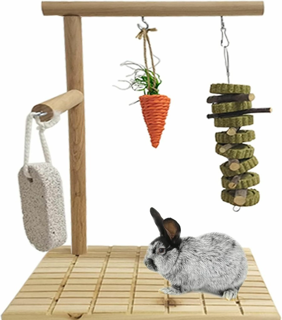 Small Animal Hamiledyi | Hamiledyi Rabbit Wood Scratching Board, Bunny Claws Teeth Care Pads, Rabbit Feet Grinding Mat Small Animals Play Chew Toys For Chinchilla Guinea Pigs Hedgehog Hamster