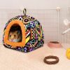 Small Animal KAMEIOU | Small Animal Hamster Hedgehog Small Guinea Pig Bed Hideout House Washable Warm Cartoon Hamster Hedgehog Chinchilla Ferret Small Guinea Pig Cage Hammock Beds For Small Animals Guinea Pig Accessories