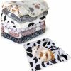 Small Animal YedsIntu | Absorbent Guinea Pig Blankets 6 Pcs Washable Small Animal Fleece Bedding Waterproof Cage Liners Reusable Pet Pee Pad Sleep Mat Pad Cover For Chinchilla Hedgehog Hamster Ferret Rabbit (16\"X24\")