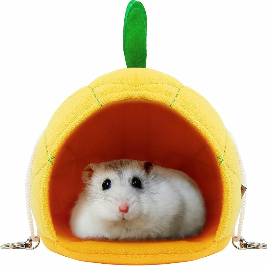 Small Animal KUDES | Kudes Cute Pineapple Hamster Hammock Small Animals Hanging Warm Bed Mat House Cage Nest Accessories