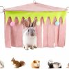 Small Animal HappyLily | Happylily Pets Cage Corner Hideout, Pets Forest Corner Hideout For Guinea Pigs, Rabbits, Ferrets, Chinchillas, Gerbils, Hedgehogs, Small Animals Habitat Decor (Pink)