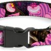 Small Animal Buckle-Down | Buckle-Down Breakaway Cat Collar - Cheshire Cat Tree Poses - 1/2\" Wide - Fits 8-12\" Neck - Medium