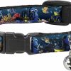 Small Animal Buckle-Down | Buckle-Down Breakaway Cat Collar - Dory Poses & Friends Under The Sea - 1/2\" Wide - Fits 9-15\" Neck - Large