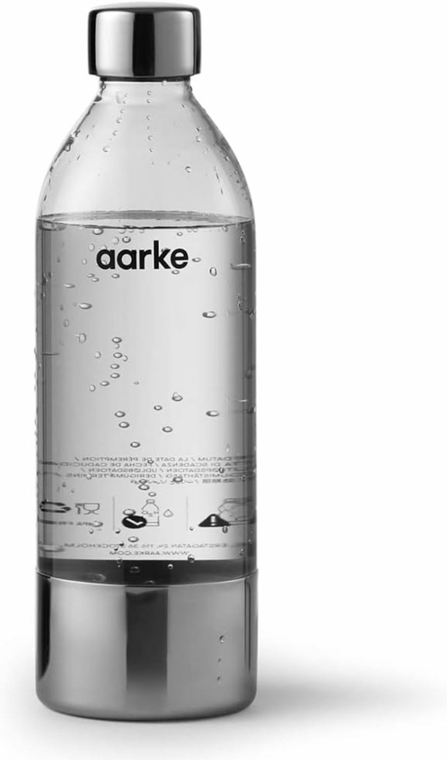 Small Animal aarke | Aarke Extra Pet Stainless Steel Bottle (For Use Carbonator) (1L) 2-Pack