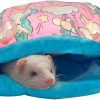 Small Animal FULUE | Ferret Cage Accessories Cute Ferret Rat Bed Stuff For Cage Set Supplies(Black Galaxy)