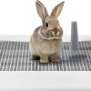 Small Animal Doolapet | Doolapet Rabbit Litter Box Large, 22.5\" L* 17.9\" W* 3\" H Removable Guinea Pig Toilet Litter Tray For Bunny, Chinchillas, Kittens, Cat