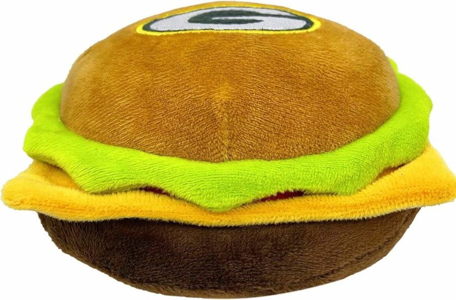 Small Animal Pets First | Pets First Nfl Seattle Seahawks Cheese Burger Plush Dog & Cat Squeak Toy - Cutest Stadium Hamberger Snack Plush Toy For Dogs & Cats With Inner Squeaker & Beautiful Football Team Name/Logo