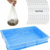 Small Animal Fhiny | Fhiny 13.8'' X 9.9'' Disposable Guinea Pig Cage Liner, 100 Pcs Plastic Rabbit Tray Liner Leak Proof Small Animal Litter Pan Bags Universal Hamster Cage Toilet Film For Bunny Chinchilla Hedgehog Bird