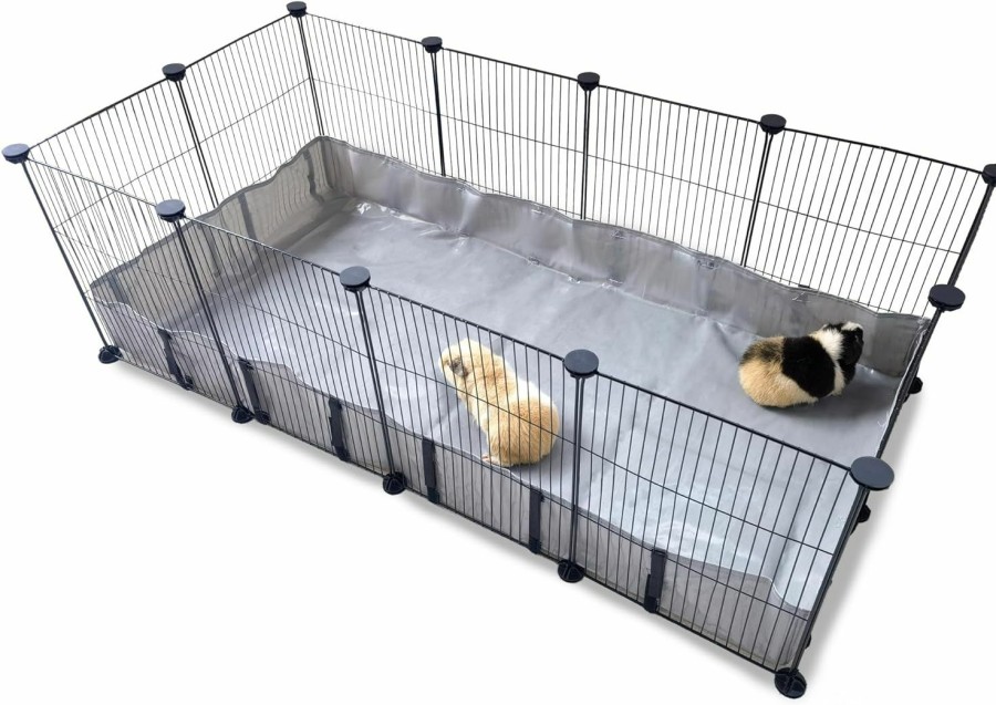 Small Animal DOZZOPET | Guinea Pig Cage Bottom For C & C Grids Habitat, Waterproof And Washable Liner Base For Rabbits,Chinchillas,Ferrets And Other Small Animals Pet (Bottom Only 27\" X 56\")