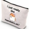 Small Animal BDPWSS | Bdpwss Hamster Makeup Bag Hamster Lover Gift I Just Really Like Hamsters Ok Hamster Cosmetic Bag For Hamster Mom Hamster Owner Animal Lover (Really Like Hamsters)