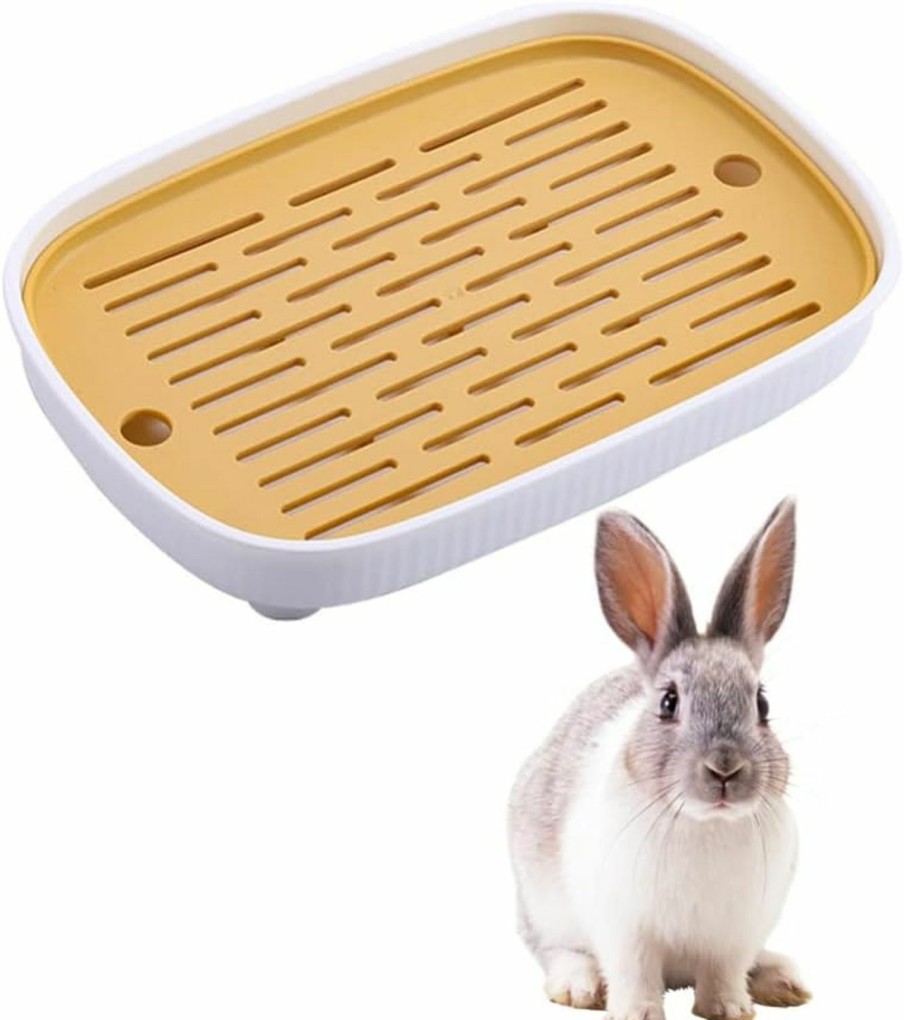 Small Animal Naiveferry | Naiveferry Rabbit Litter Box Toilet, Guinea Pig Training Litter Pan Pet Toilet Puppy Rabbit Potty Tray Plastic Small Animals Corner Litter Box Pet Cleaning Supplies For Hamster Rabbit Chinchilla