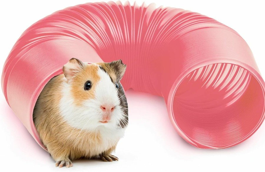 Small Animal 2 Brothers Wholesale | Guinea Pig Tunnels And Hamster Tubes - Fun Ferret Tunnels - Ideal Rat Cage Accessories - Collapsible Guinea Pig Toys For Boredom Relief - Blue