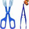 Small Animal RORANIC | Roranic Feeding Tongs,Bug Tweezers For Kids Adults, Reptile Feeding Tweezers Long Handle Feeder Tools For Fish Aquariums Reptiles Snakes Lizard Gecko Spider And Bird (Blue)