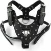 Small Animal Benala | Benala Punk Wolf Spiked Studded Leather Dog Pet Harness For Large Dogs Pitbull Boxer Bully,Black,One Size