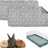 Small Animal Oncpcare | Oncpcare 2 Pack 47X24 Washable Guinea Pig Fleece Cage Liners Waterproof Guinea Pig Bedding For Cage Guinea Pig Cage Accessories Absorbent Pet Pee Pads For Rabbit Bunny Hamster Small Animals