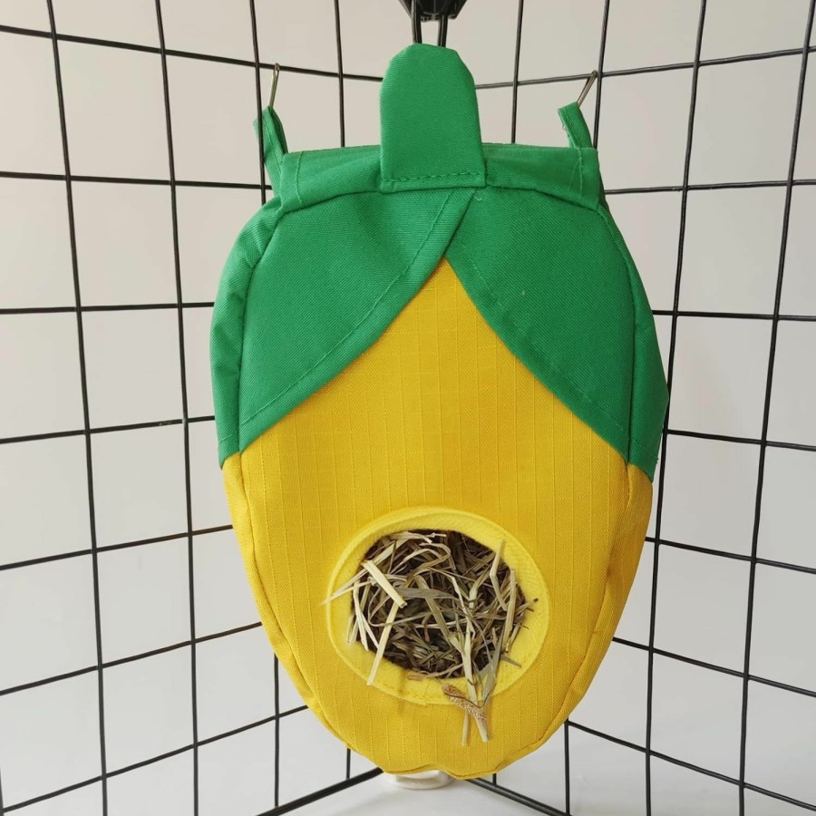 Small Animal Toysructin | Toysructin Rabbit Hay Feeder Bag, Hanging Guinea Pig Bunny Hay Feeder Bag For Cage, Oxford Cloth Pet Food Holder Rack, Hay Feeder Bag For Rabbits Hamsters Small Animals Slow Feeder Cage Accessories