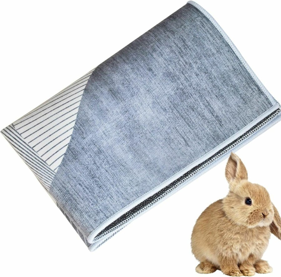 Small Animal PINVNBY | Pinvnby Rabbit Litter Box Mat,Washable Reusable Large Rabbit Litter Pan Mats Waterproof Bunny Cage Liners Small Animal Potty Rug With Anti Slip Bottom Pad For Dogs Bunny Chinchillas Cats