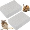 Small Animal Wettarn | Wettarn 6 Pcs Rabbit Scratching Pads Bunny Grinding Claw Pads Rabbit Lava Grinding Teeth Stone Scratch Pads Hamster Guinea Chew Toy For Rat Gerbil Chinchilla Hedgehog Christmas Small Animal Gifts