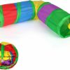 Small Animal Rypet | Rypet Guinea Pig Tunnels And Tubes Collapsible 2 Way And L-Type Tunnel With Interactive Ball Small Animal Activity Tunnel Hideaway Toys For Baby Rabbit Ferret Hamster Chinchilla Hedgehog