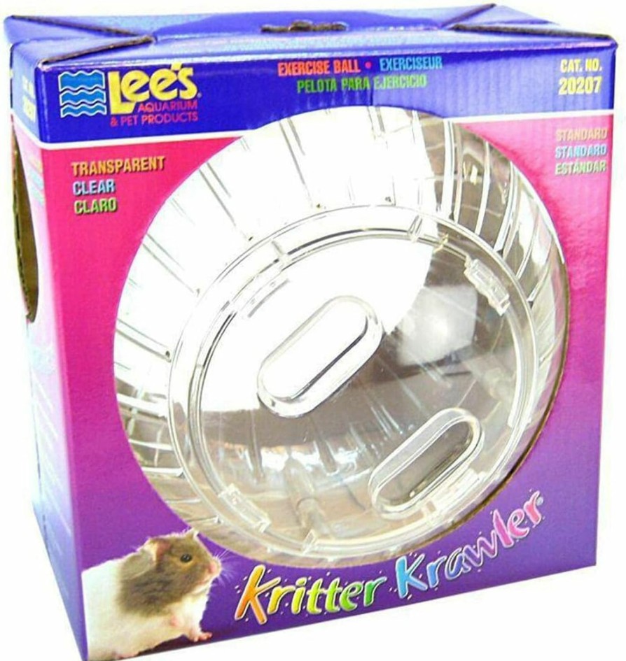 Small Animal Lee's | Lee'S Kritter Krawler Exercise Ball, Standard, Clear - 7-Inch