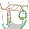 Small Animal TRIXIE | Trixie Small Animal Suspension Bridge With Hammock, Rope Ladder, And Ring, Cage Accessory For Ferrets, Rats