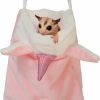 Small Animal TTANFY | Ttanfy Sugar Gliders Sleeping Pouch Snuggle Cage Hanging Bed House For Squirrels Marmosets Rats Hamster Small Pets (Pink)