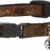 Small Animal Buckle-Down | Buckle-Down Breakaway Cat Collar - Pinocchio Poses Black/White/Multi Color - 1/2\" Wide - Fits 9-15\" Neck - Large