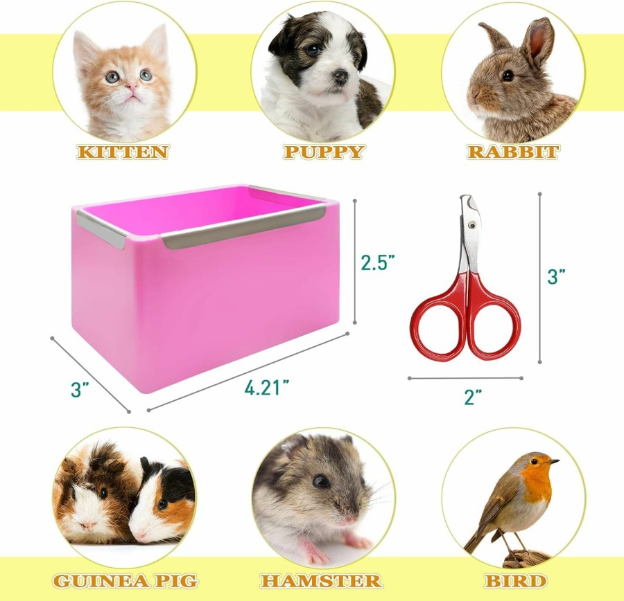 Small Animal LLSPET | Llspet Food And Water Bowl For Hamster/Rabbit/Chinchilla/Guinea Pig Other Small Pets,Rabbit Guinea Pig Hay Feeder,Made From Non-Toxic, Bpa Free Plastic And Minimizing Waste And Mess