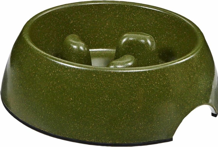 Small Animal Aspen Pet | Aspen Pet 23358 Eco Slow Feeding Bowl For Pets, Large, Forest Green