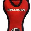 Small Animal Pets First | Pets First Ncaa Georgia Bulldogs College Dental Tough Dog Tug Bone Toy With Built-In Squeaker Attached To A Safe Rubber Teething Toothbrush Pet Toy, Team Color, 14 X 5 (Ga-3310)